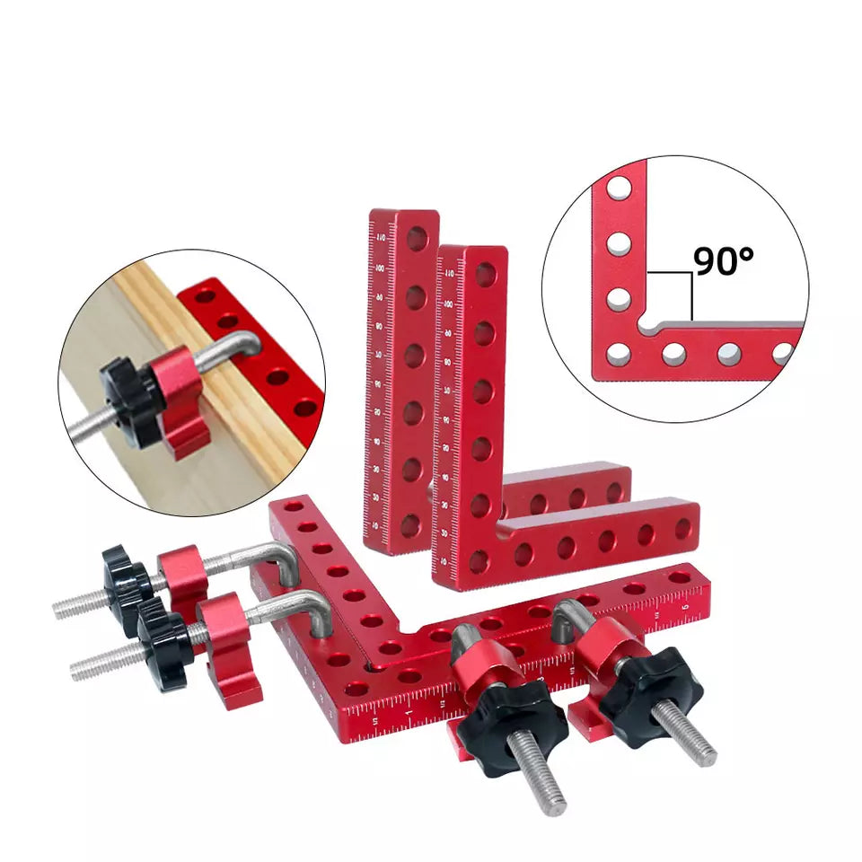 90° Positioning Squares 120mm 6pcs Set